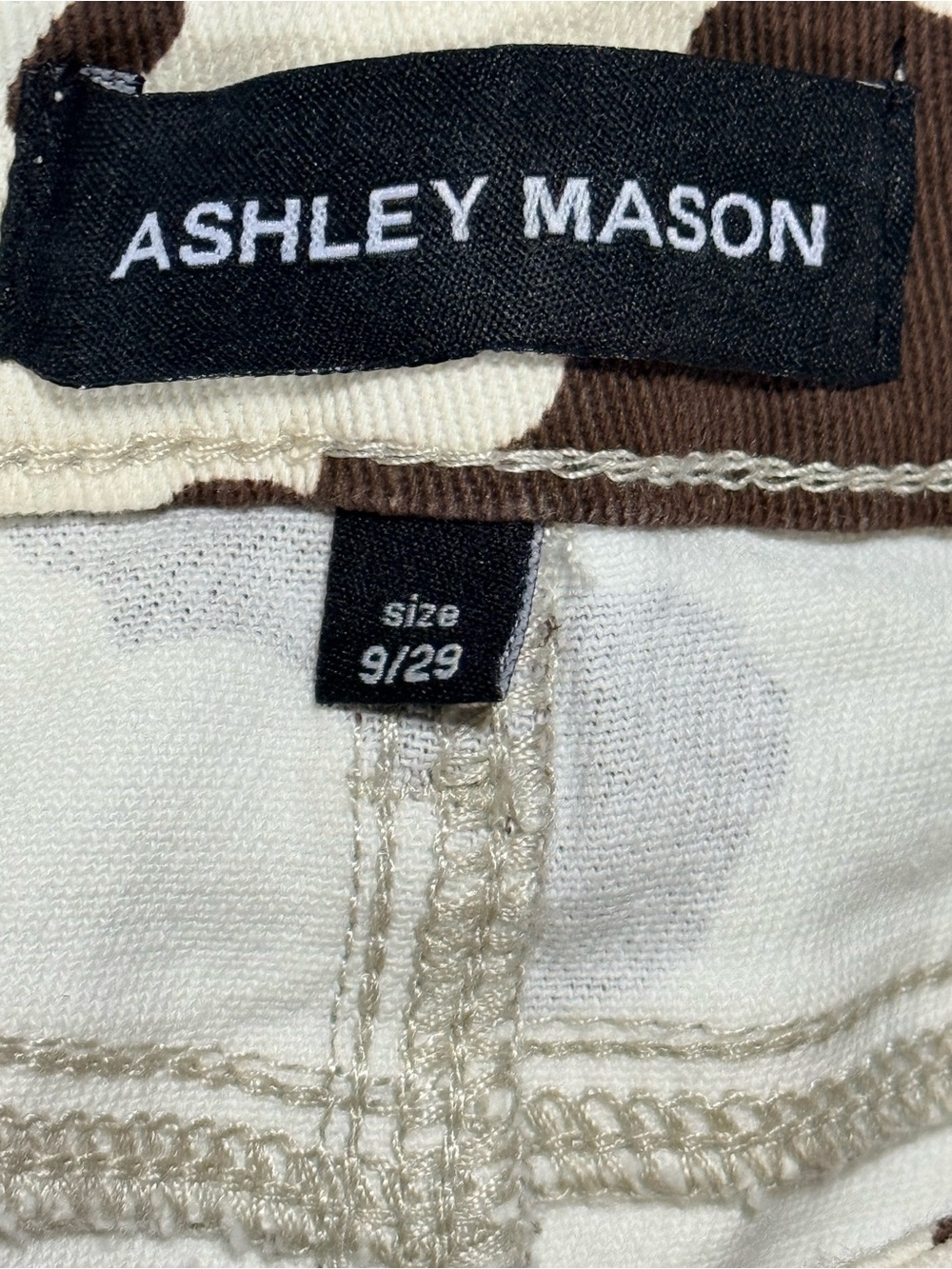 NWT Ashley Mason Cow Print Micro Mini Skirt Size 9/29 Western Y2K - Picture 10 of 10